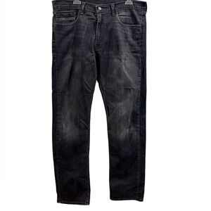 Levi’s 505 Regular Fit Black Jeans Straight Leg Denim Size 36x34